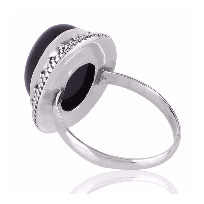 Black Onyx Gemstone 925 Sterling Silver Ring - Image 3