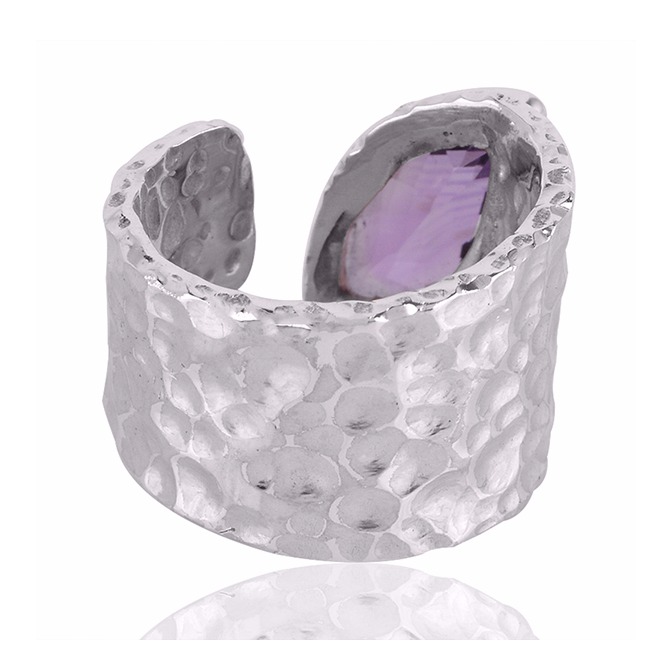 Amethyst Gemstone 925 Sterling Silver Ring - Image 3