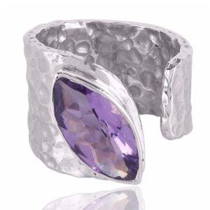 Amethyst Gemstone 925 Sterling Silver Ring