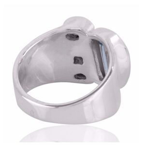 Sky Blue Topaz Gemstone 925 Sterling Silver Ring