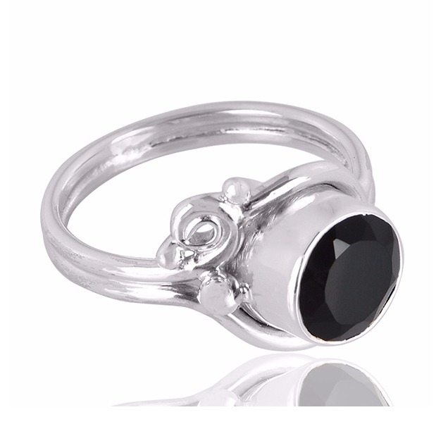 Black Onyx Gemstone 925 Sterling Silver Ring - Image 2