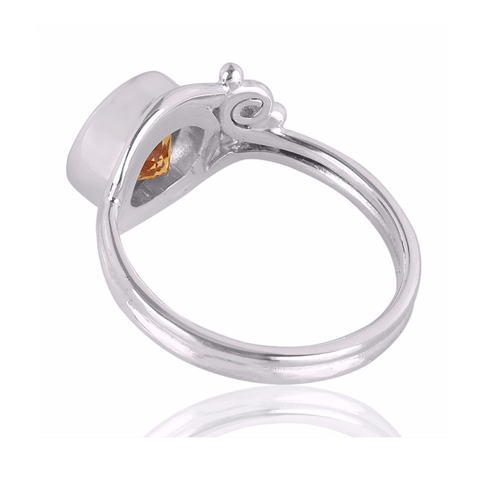 Citrine Gemstone 925 Sterling Silver Ring - Image 3