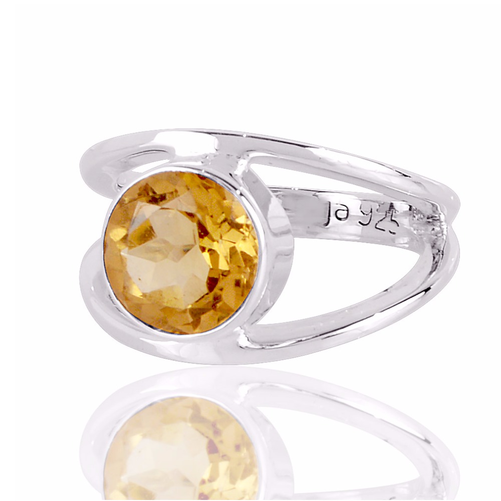 Citrine Gemstone 925 Sterling Silver Ring - Image 2