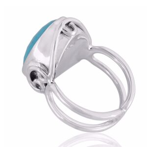 Arizona Turquoise Gemstone 925 Sterling Silver Ring