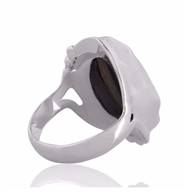 Tektite Gemstone 925 Sterling Silver Ring - Image 3