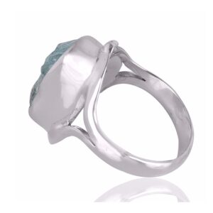 Aquamarine Gemstone 925 Sterling Silver Ring
