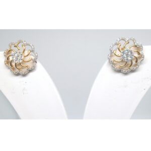 22KT / 916 Gold Fany CZ Tops Eaarings For Women BTG0630