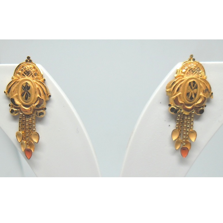 22KT / 916 Pain Daily ware hand made earrings for women BTG0640