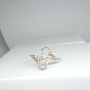 18kt rose gold fancy Infinity ring for ladies LRG0182