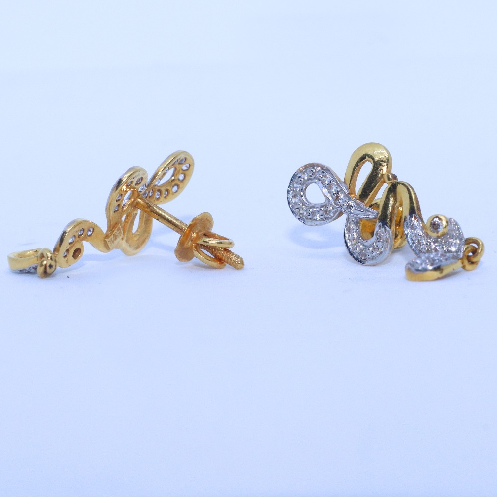 22KT / 916 Gold CZ Fancy Casual Earring for Ladies BTG0072