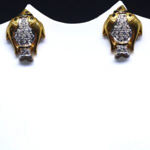 22KT / 916 Gold fish shape earring for ladies BTG0063