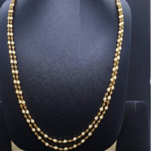 2 Line White Tulsi Mala TMG-0010 Gross Weight-21.500 Net Weight-20.590