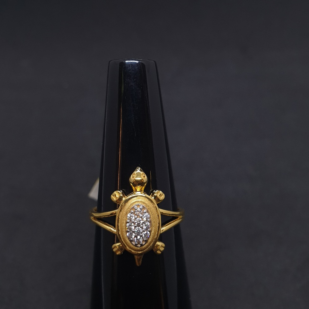 Tortoise Ladies Ring Plain LRG-0352