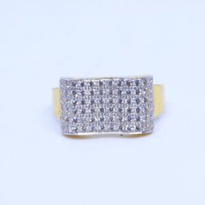 916 / 22KT gold CZ Dailyware ring for Men GRG00047