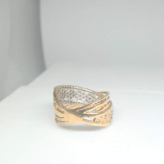 18kt rose gold cz infinity design ladies bands lrg0423 - Image 5