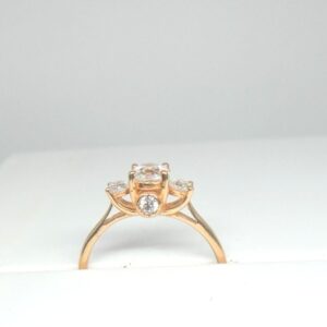 18KT Rose Gold Special Engagement Ring for ladies LRG0485