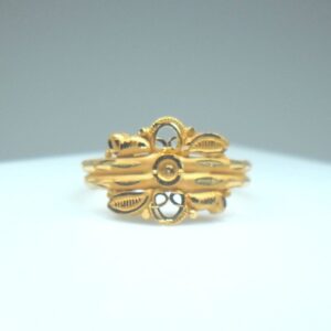 22kt / 916 hand made hollow ring for women lRG0503