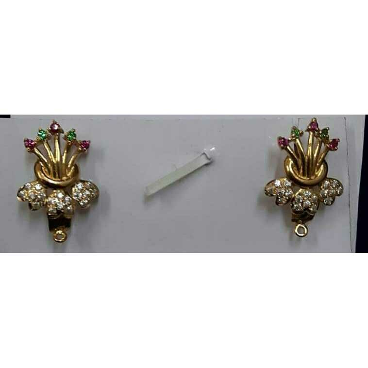 18KT Yellow Gold Diamond Attractive Earrings
