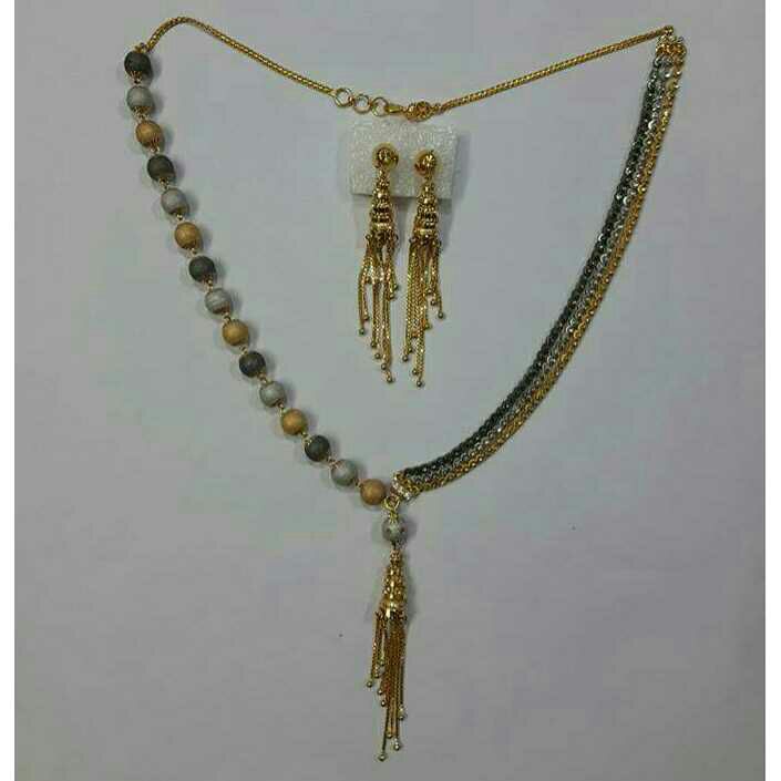22K / 916 Gold Handmade Vertical Necklace Set