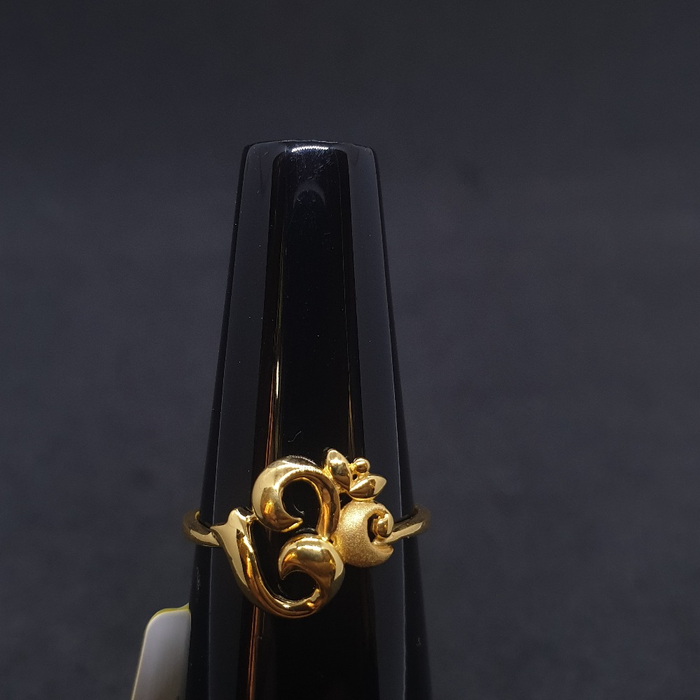 Om Ladies Ring Plain LRG-0444