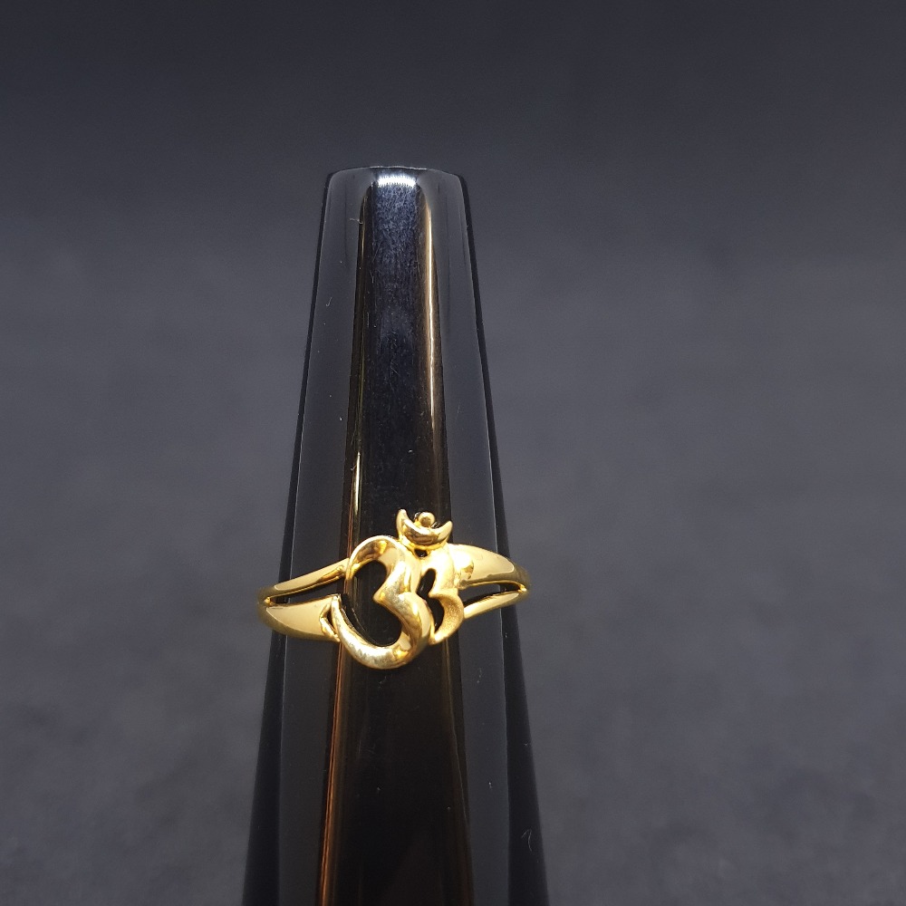 Om Ladies Ring Plain LRG-0429