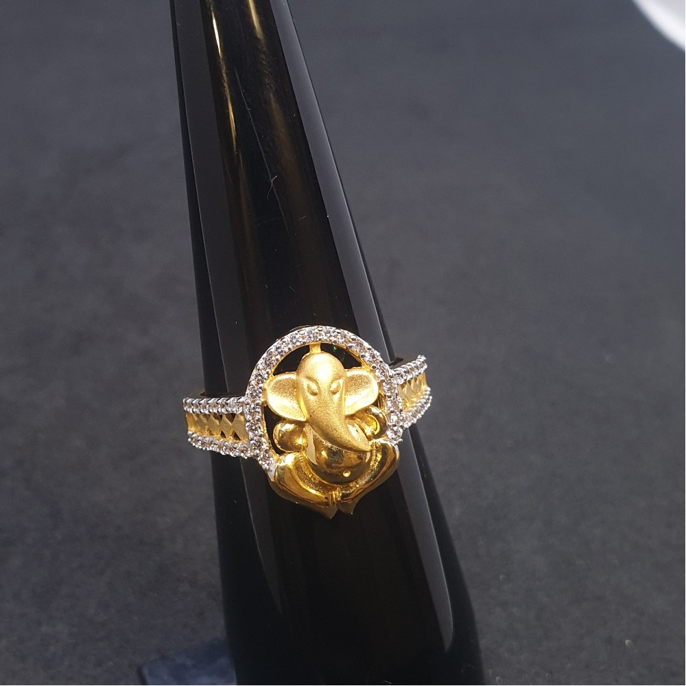 Ganpati Gents Ring Diamond GRG-0082