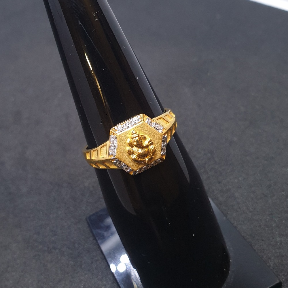 Ganpati Gents Ring Diamond GRG-0063