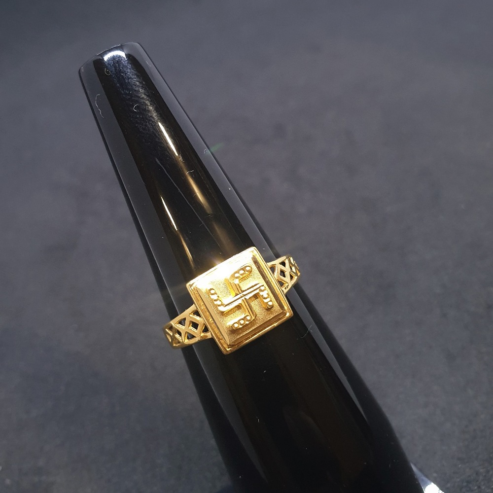 Swastik Gents Ring Plain GRG-0055