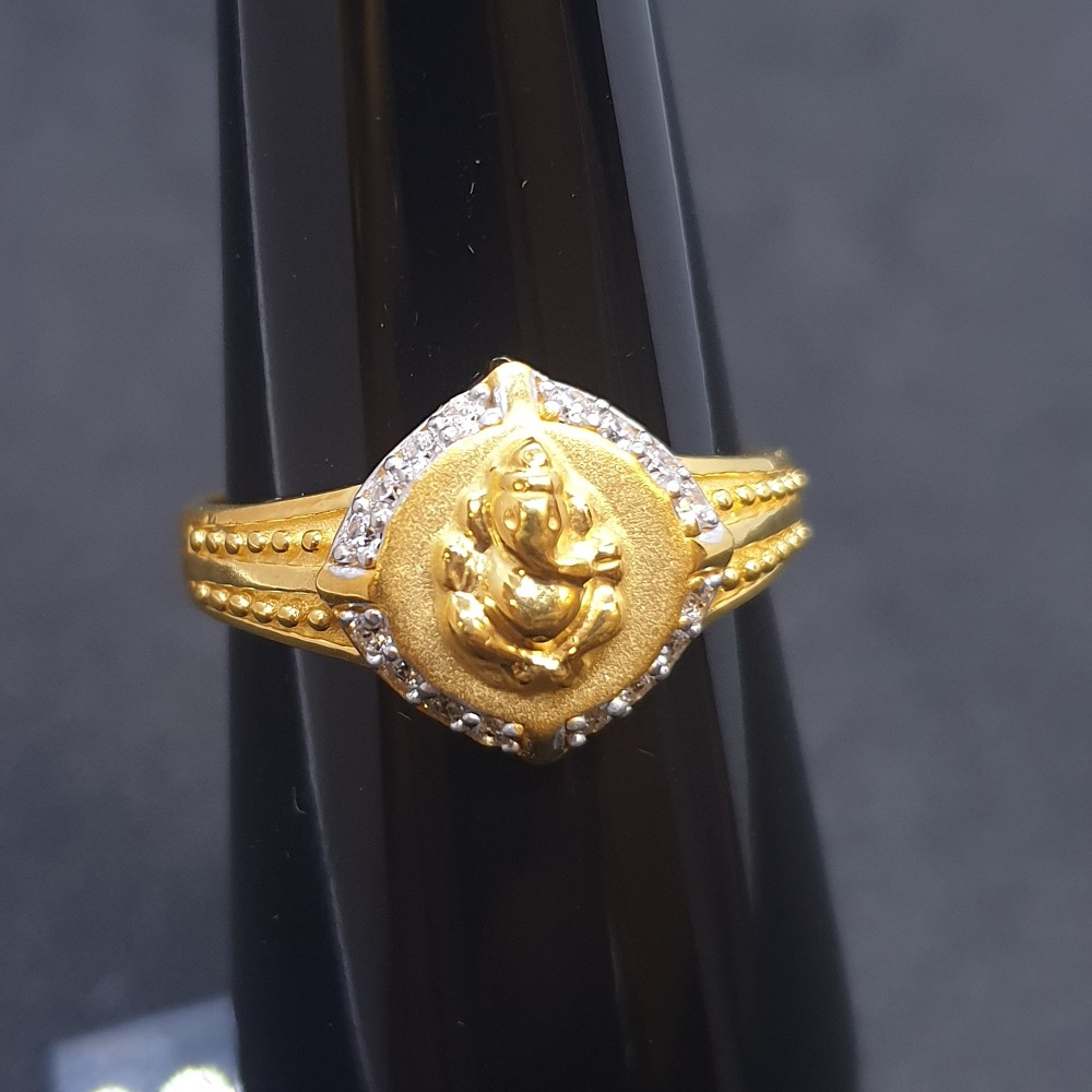Ganpati Gents Ring Diamond GRG-0014