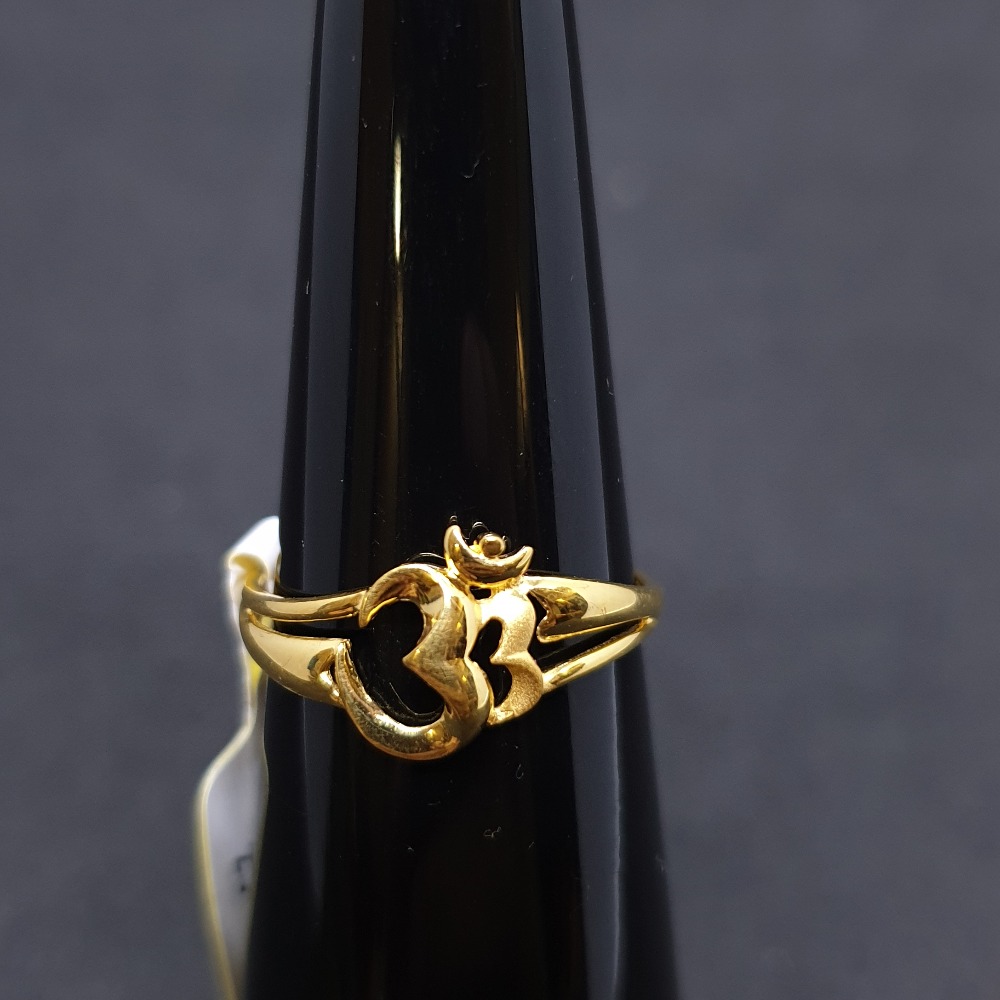 Om Ladies Ring Plain LRG-0326