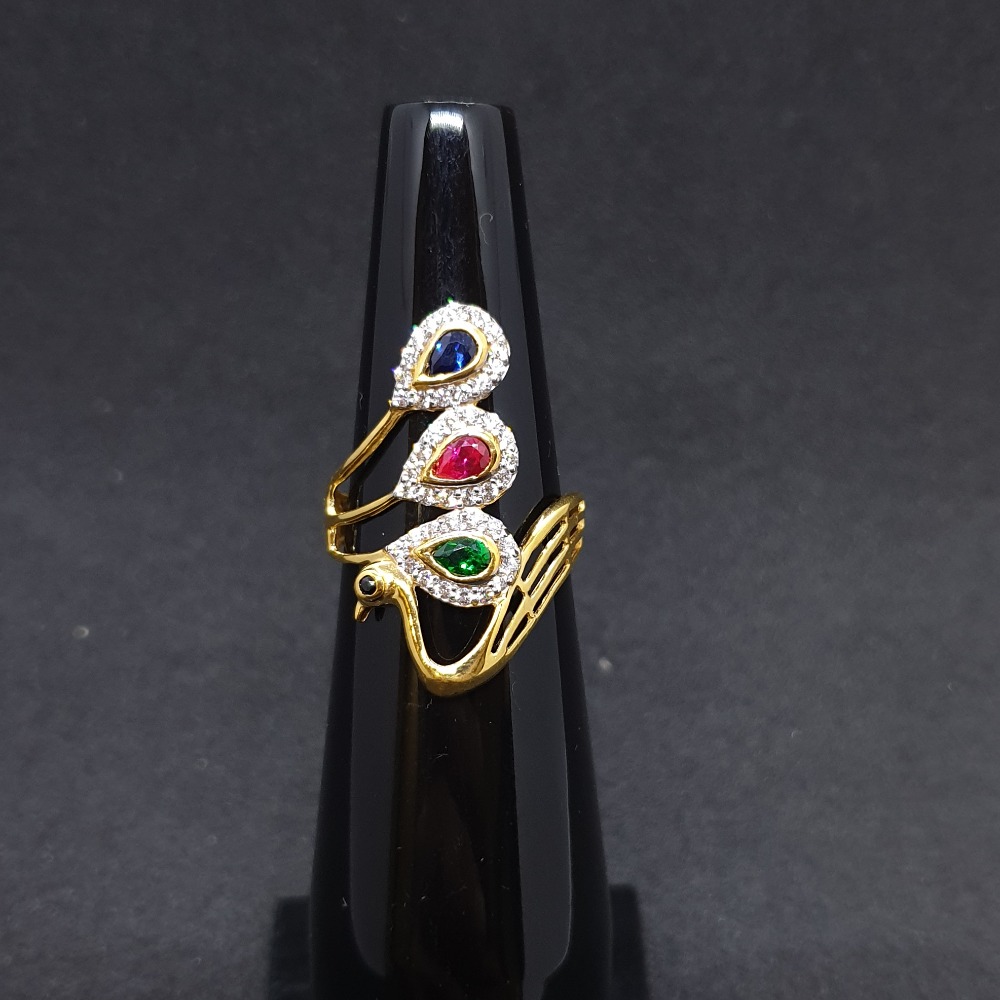 Peacock Ladies Ring Plain LRG-0319