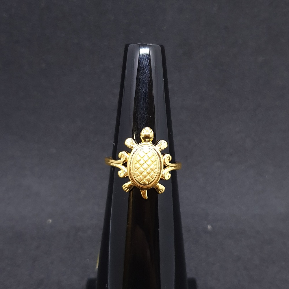 Tortoise ladies ring plain lRG-0280