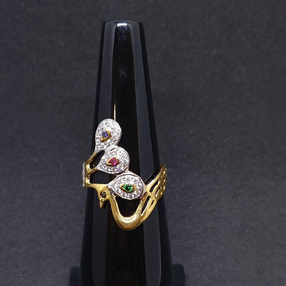 Peacock ladies ring diamond lrg-0272