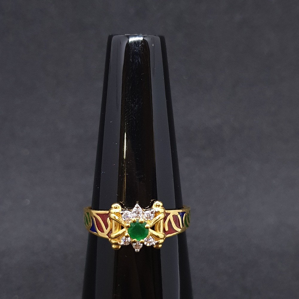 Meena ladies ring Diamond  lRG-0269