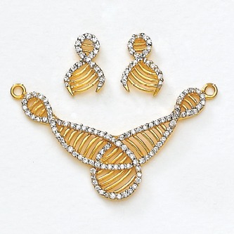 916 Gold Mangalsutra Pendant Set TM-256
