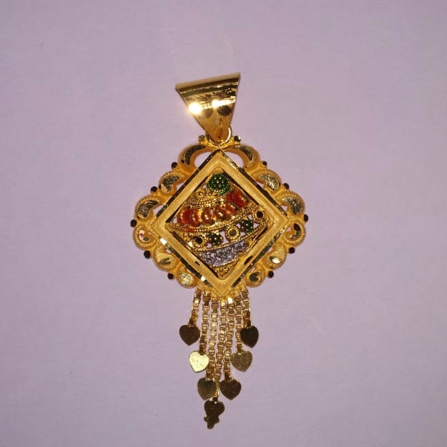 916 Gold Designer Pendant For Ladies