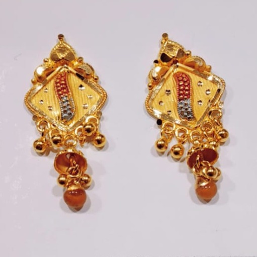 Antique Shape 916 Gold Ladies Earring