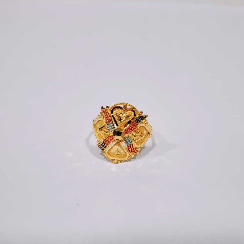 916 Gold Stylish Ladies Ring