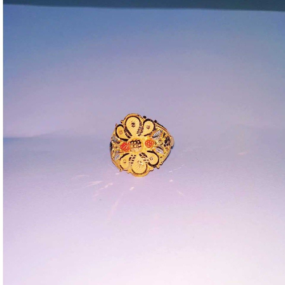 916 Designer Gold Ring For Ladies