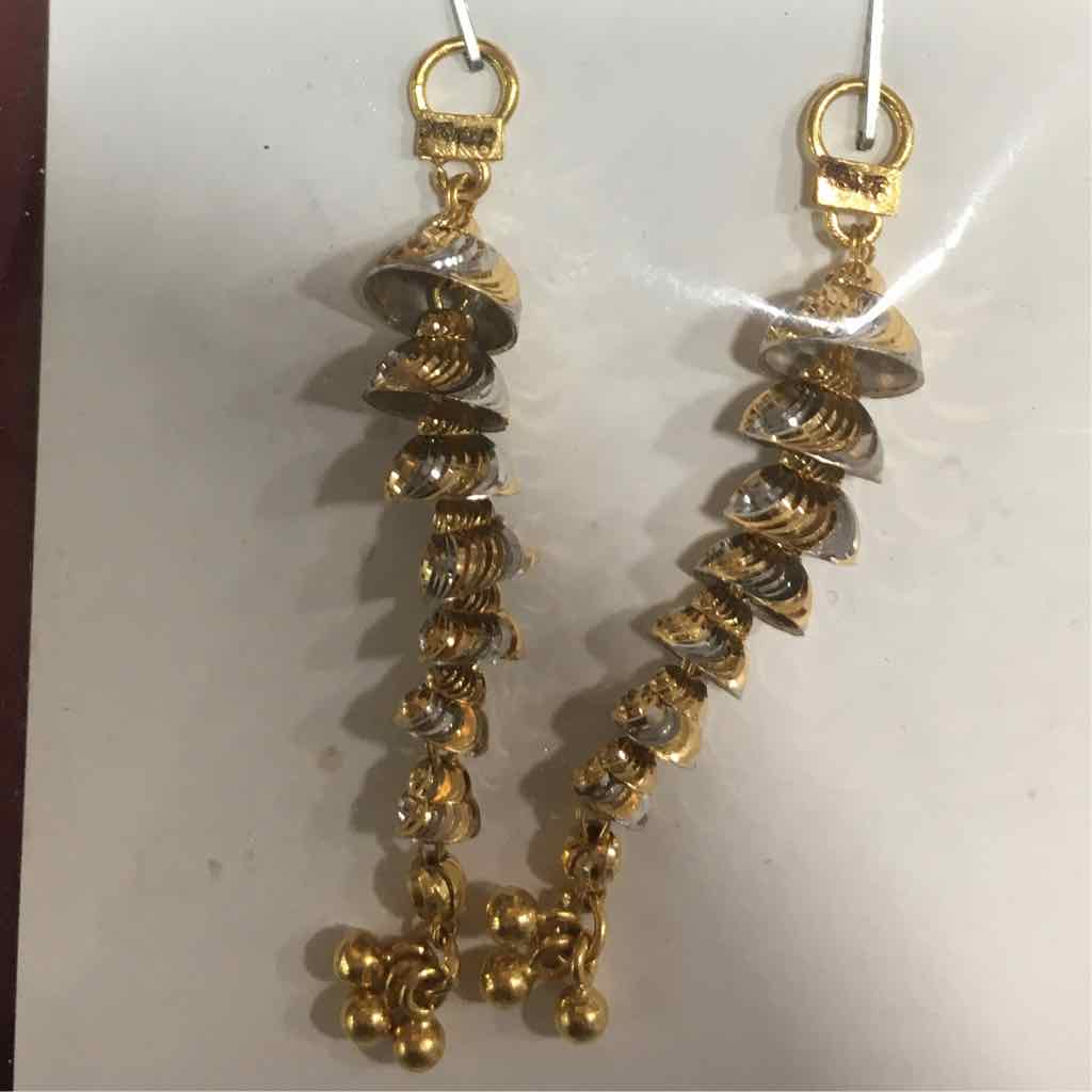 22K Gold Ladies Fancy Latkan earring