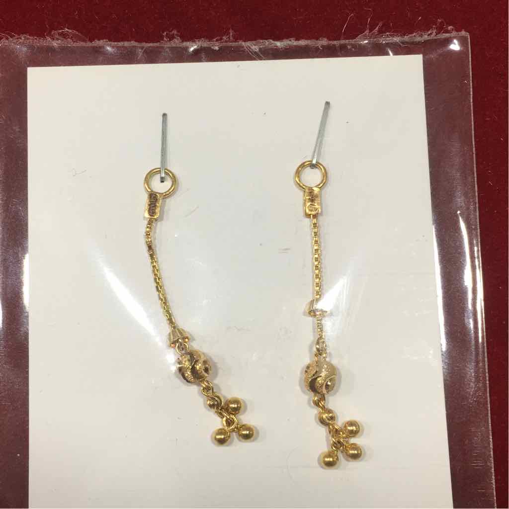 22K / 916 Gold Ladies Latkan Earring