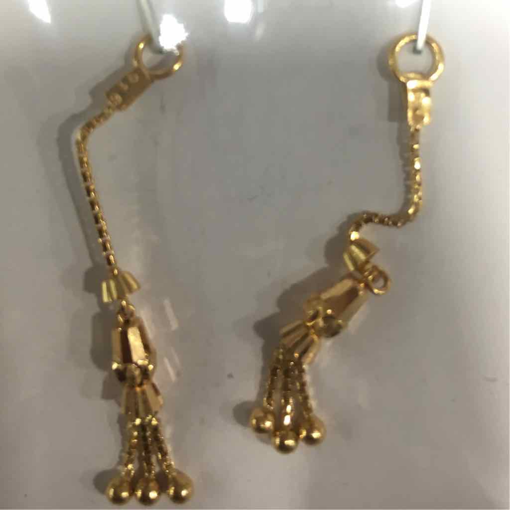 22K Gold latkan Designer Earrings