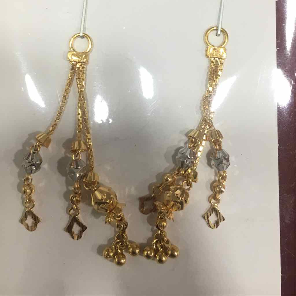 22K / 916 Gold Ladies Latkan earring