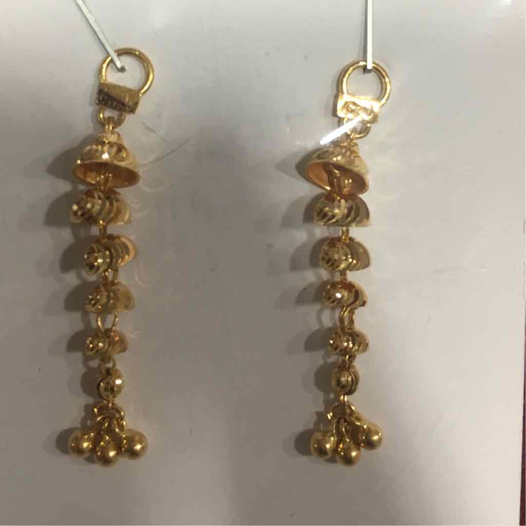 22K / 916 Gold Designer Earring Latkan