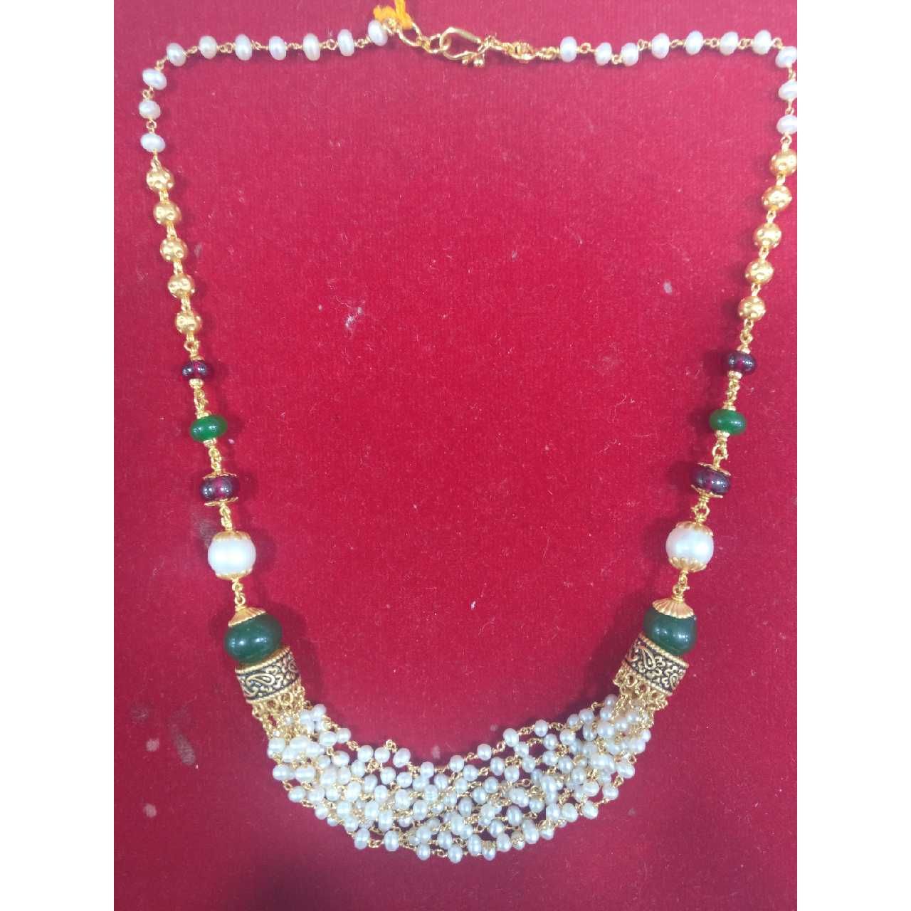 22K / 916 Gold Vertical Moti Attractrive Mala