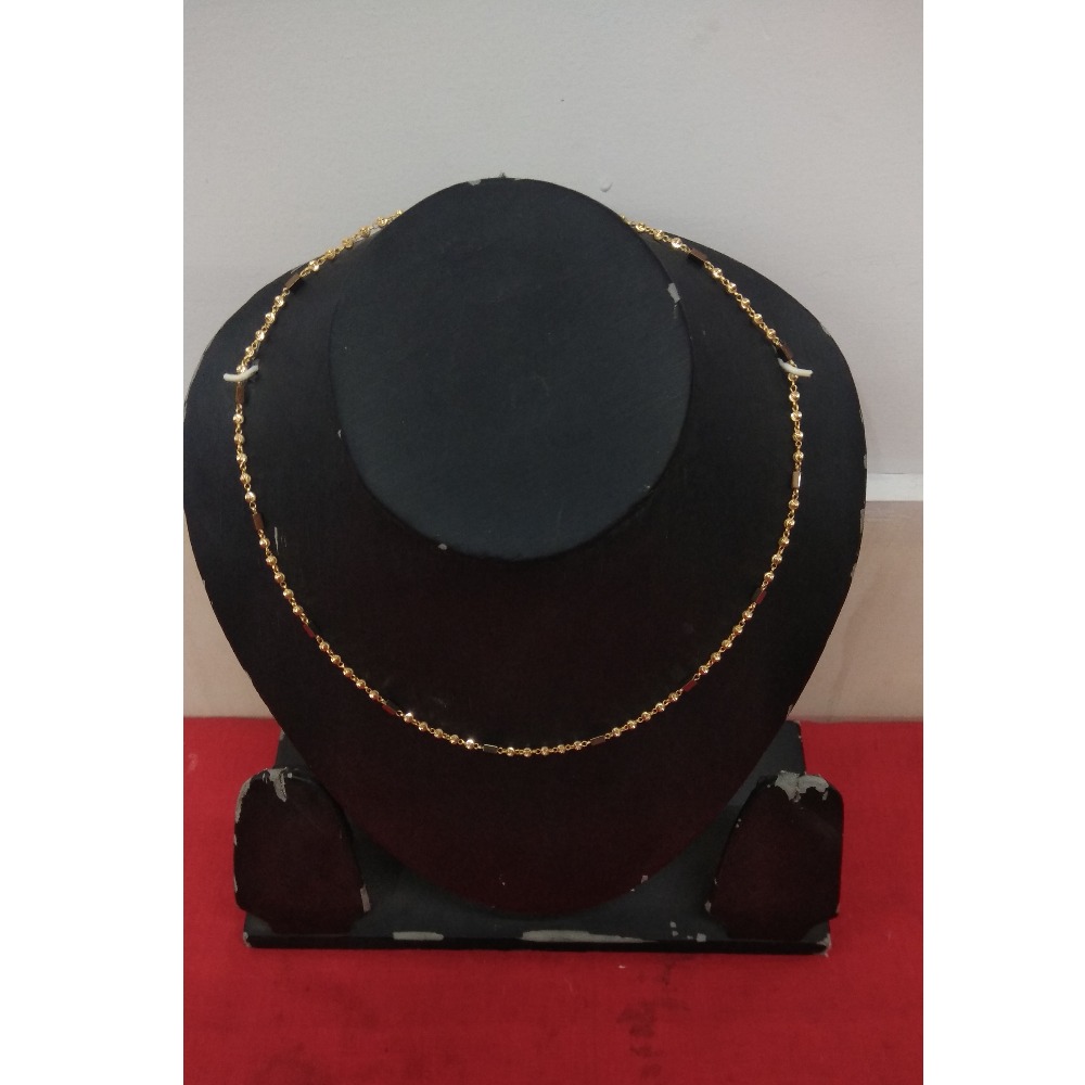 916 Gold Ladies Brown Bead Mug Mala