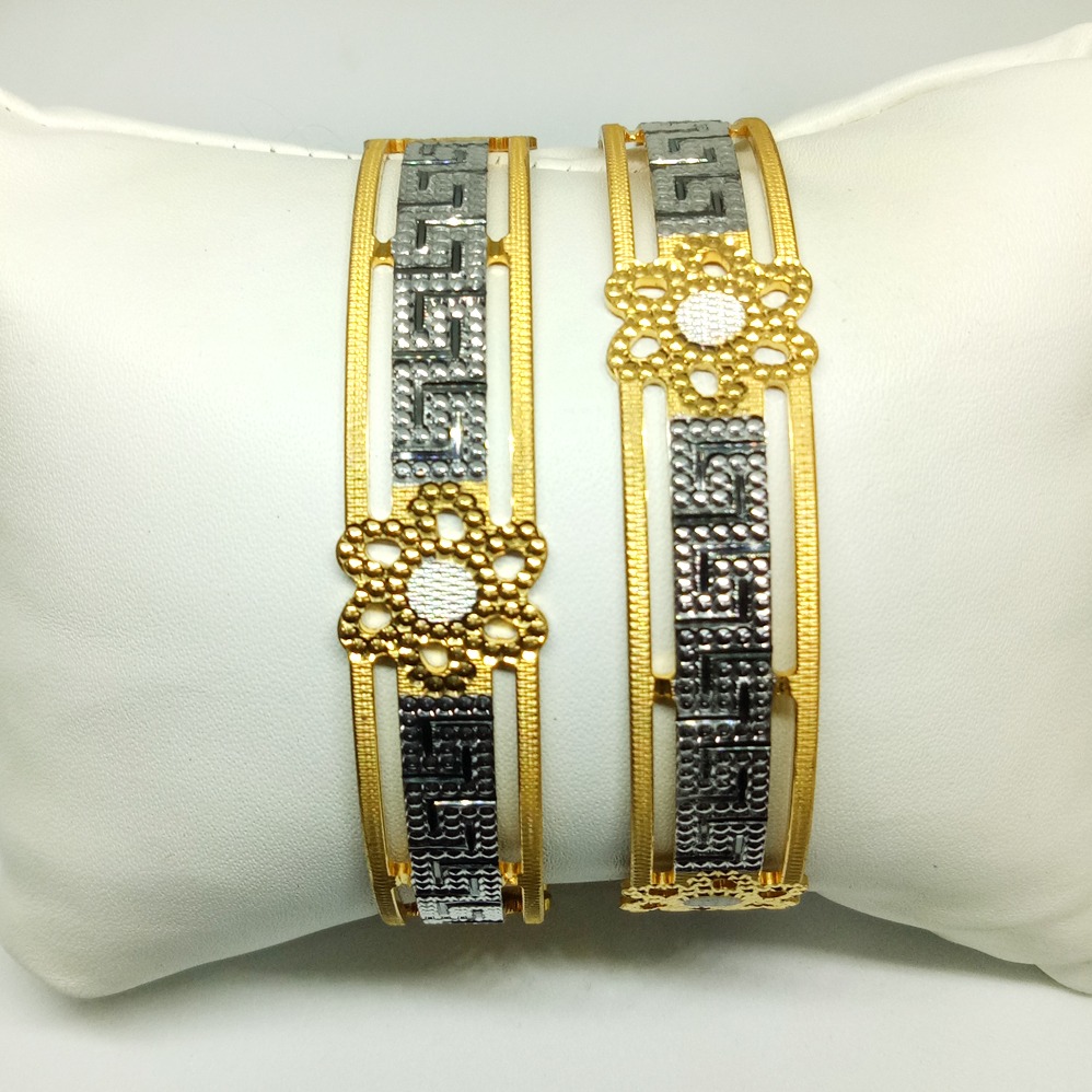 22k Gold Contemporary Machine Cut Bangles kB-b018