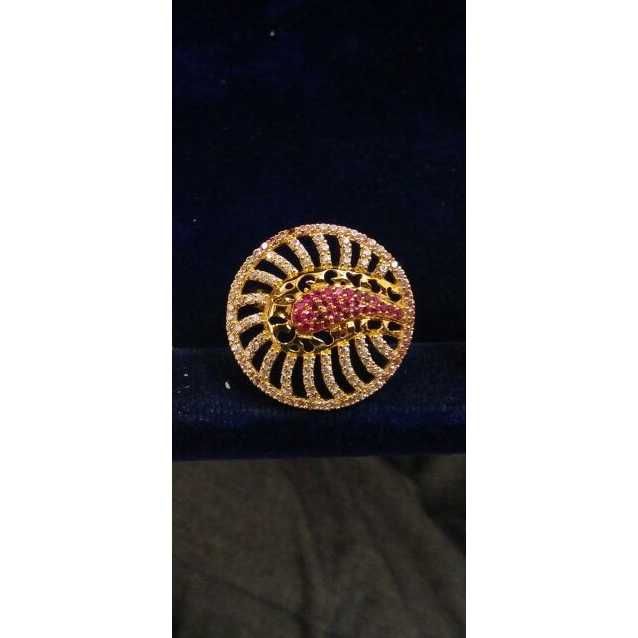 22KT Yellow Gold Fancy Ladies Indian Attractive Ring