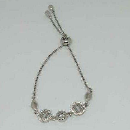 92.5 Sterling Silver Modern Ladies Bracelet