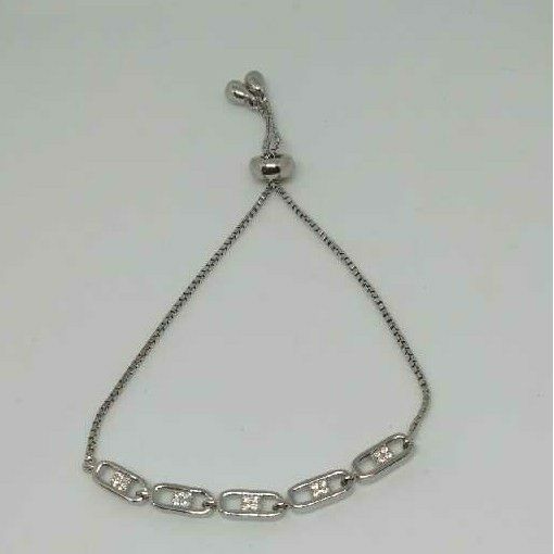92.5 Sterling Adjustable Daily Wear Ladies Bracelet